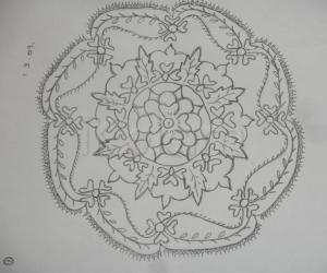 pencil sketch rangoli