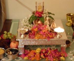 Rangoli: Laxmi pooja 