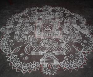 Navratri kolam