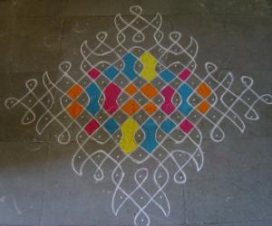 Chikku Kolam for Bhogi