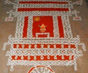 Rathasapthami Chariot Kolam