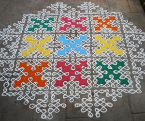 1st Anniversary kolam