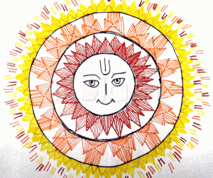 Sun rangoli