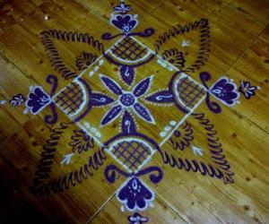 Purple Rangoli