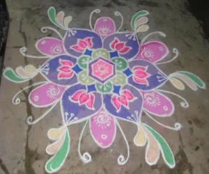 freehand kolam