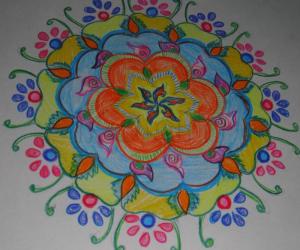 freehand chart rangoli 2