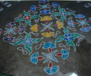 Rangoli: Deepaala muggu