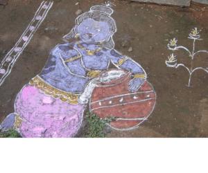 Rangoli: Benne Krishna 