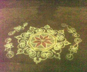 New year nite kolam