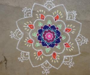 freehand rangoli