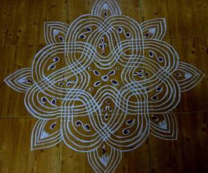 Copy cat kolam of Rajammaji