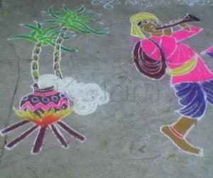 Pongal rangoli