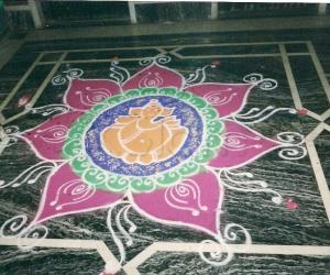 kolam for ganesha festival