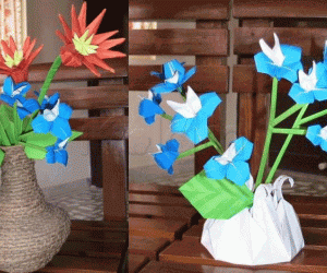 Origami flowers - Daisies & Labolias