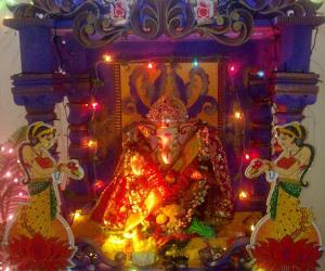 Ganapati decoration