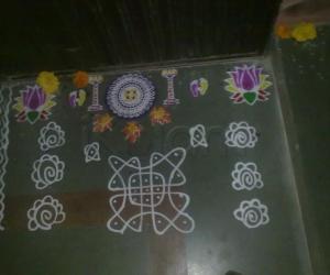 Stencil rangoli