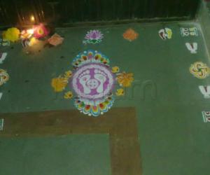 Stencil rangoli