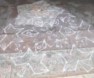 flowers kolam