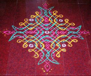 15 - 1 dots kolam