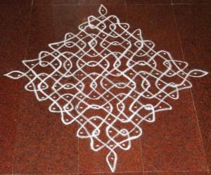 15 - 1 dots kolam