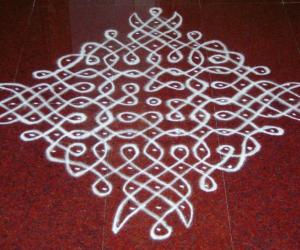 15 - 1 dots kolam