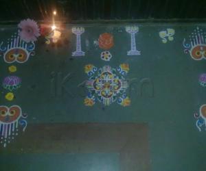 Stencil rangoli