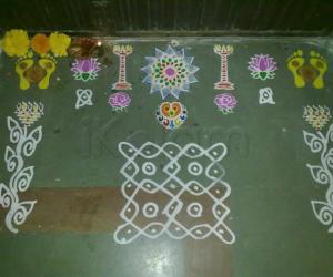 Stencil rangoli