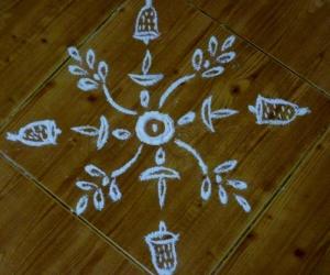 Rangoli: Diyas & Bells