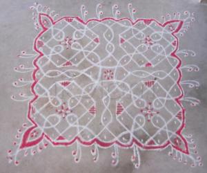 9x9 Dot kolam -4