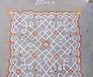 9x9 Dot Kolam