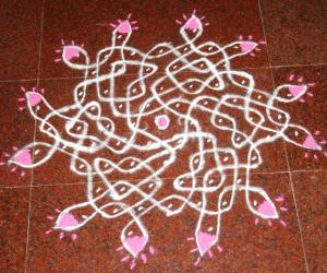 Small chikku kolam