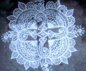 Free hand kolam