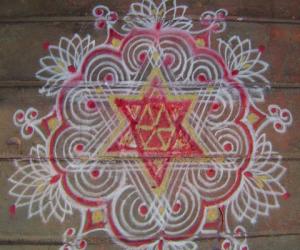 Rangoli: Tuesday kolam