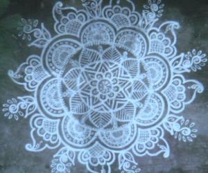 Free hand kolam