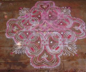 Rangoli: Kolam on friday 