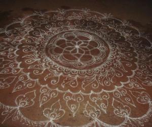 free hand rangoli