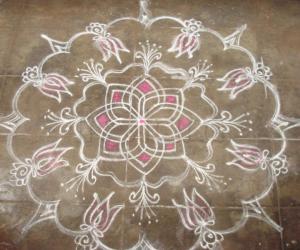 free hand kolam