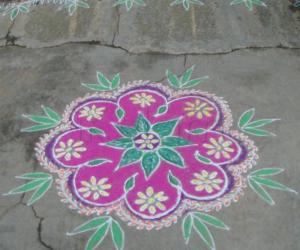 Rangoli on Ugadi