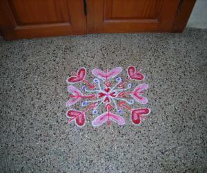 Kidney and heart kolam