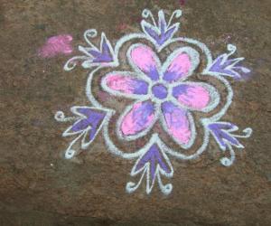 free hand rangoli 