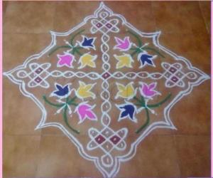 15x1 dotted kolam