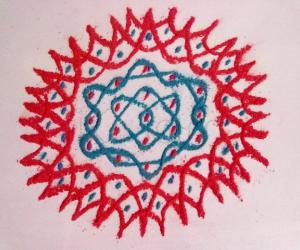 WHITE BOARD KOLAM