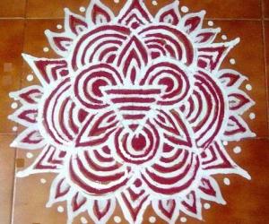 Rangoli: Friday Line Kolam