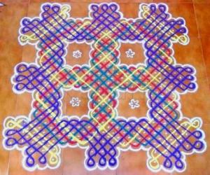 Rangoli: Dotted Kolam