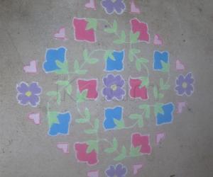 Dotted kolam 21-3-3