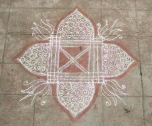 Rangoli: Ganesh Chathurthi kolam 2