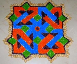 Seven-up kolam