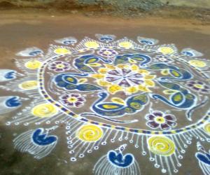 1st day kolam of marghazhi