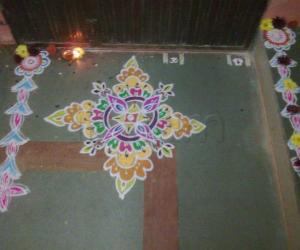 Stencil rangoli