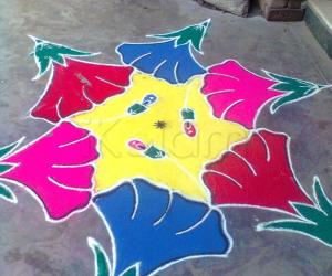 flower kolam